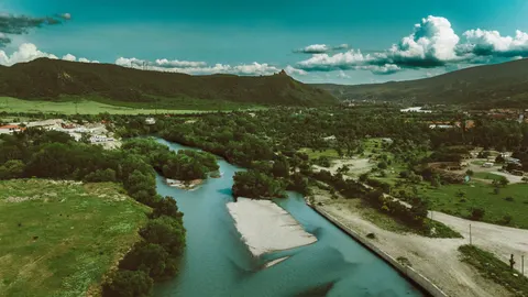 والپیپر رودخانه هوایی با کیفیت 4K · aerial · 3840×2160