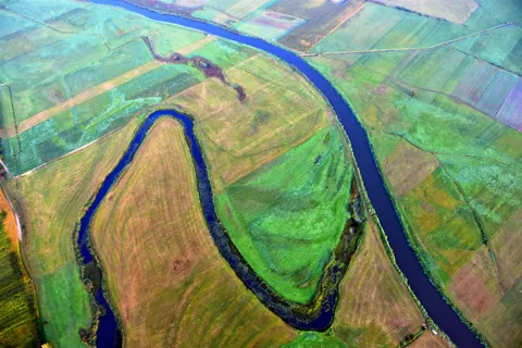 والپیپر رودخانه هوایی با کیفیت 4K · aerial · 3840×2560