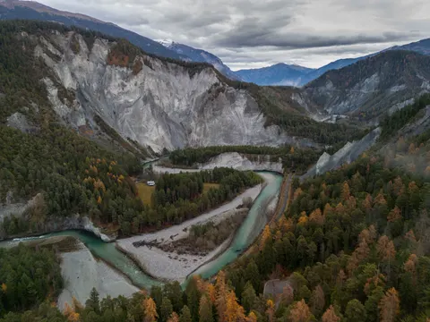 والپیپر رودخانه هوایی با کیفیت 4K · aerial · 3840×2880