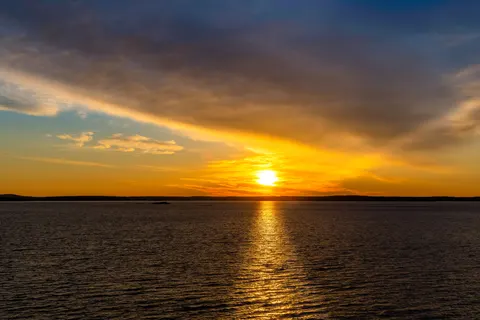 Sfondo Tramonto sull'Oceano 4K · ocean · 3840×2561