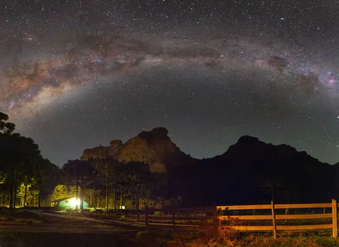Milky Way Galaxy 4K Wallpaper · space · 3840×2798
