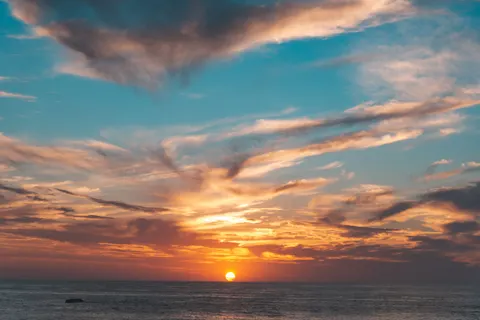 Sonnenuntergang am Meer 4K Hintergrundbild · ocean · 3840×2560
