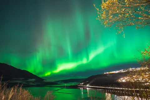 Papel de parede Luzes do Norte 4K · space · 3840×2560