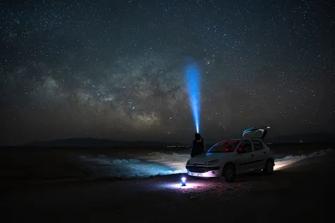 Galaxy Night Sky 4K Wallpaper · space · 3840×2560