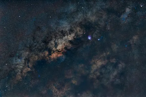 Purple Nebula Sky 4K Wallpaper · space · 3840×2561