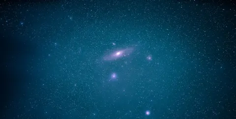 Purple Nebula Sky 4K Wallpaper · space · 3840×1945