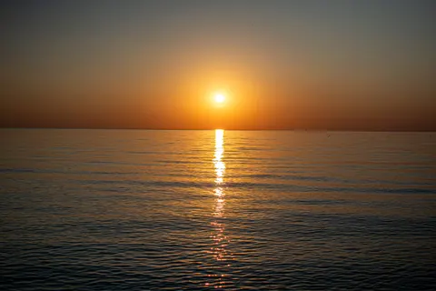 Papel de parede Pôr do Sol no Oceano 4K · ocean · 3840×2560