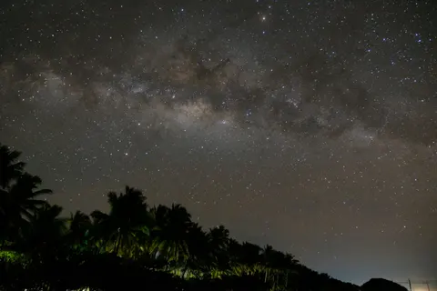 Milky Way over Sea 4K Wallpaper · space · 3840×2560
