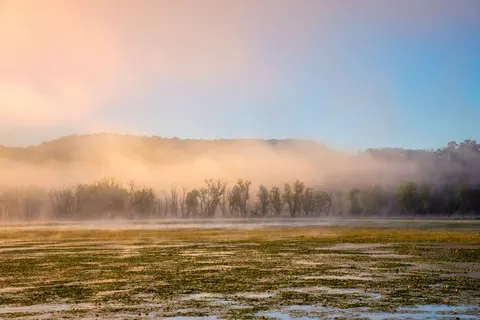 Misty Mountain Lake 4K Wallpaper · nature · 3840×2560