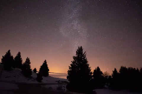 Starlit Silhouette 4K Wallpaper · space · 3840×2560