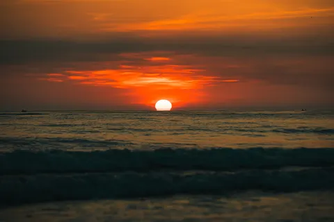 Ocean Sunset 4K Wallpaper · ocean · 3840×2560
