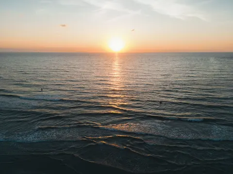 والپیپر غروب اقیانوس با کیفیت 4K · ocean · 3840×2880