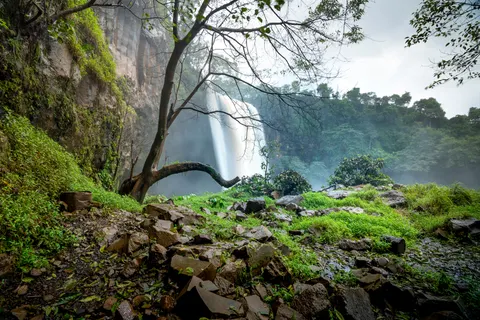 叢林瀑布 4K桌布 · waterfall · 3840×2561