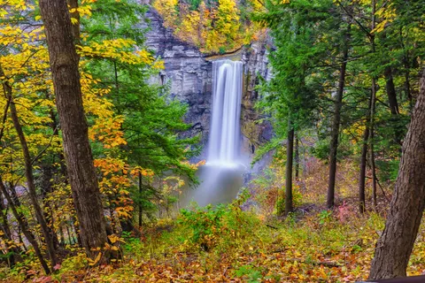 Silky Waterfall 4K Wallpaper · waterfall · 3840×2560