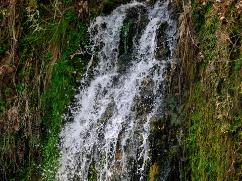 Forest Waterfall 4K Wallpaper · waterfall · 3840×2880