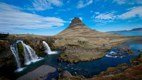 Wallpaper Air Terjun Islandia 4K · waterfall · 3840×2160
