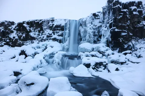 والپیپر آبشارهای ایسلند با کیفیت 4K · waterfall · 3840×2560