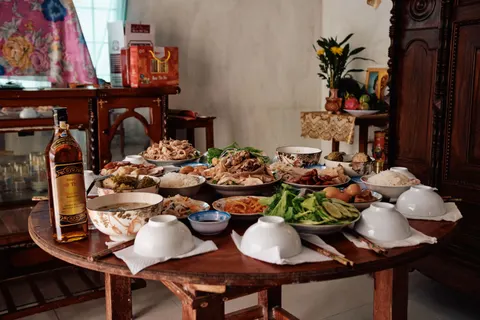خلفية طبيعة صامتة على الطاولة بدقة 4K · food · 3840×2560