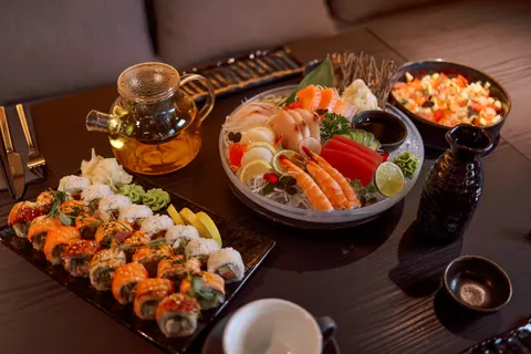 Papel de parede Sushi 4K · food · 3840×2561