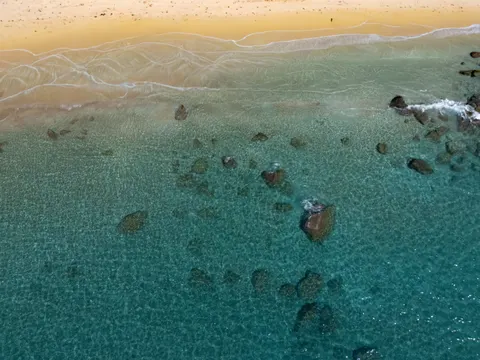 Fondo de pantalla Playa desde Arriba 4K · ocean · 3840×2880