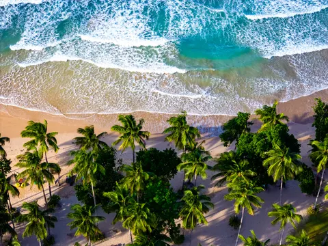 沙灘航拍 4K桌布 · ocean · 3840×2880