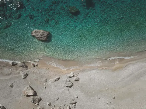 沙灘航拍 4K桌布 · ocean · 3840×2880