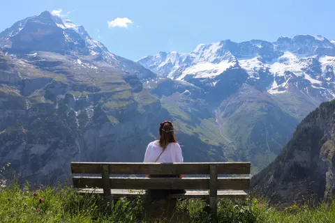 Papel de parede Vila alpina 4K · travel · 3840×2560