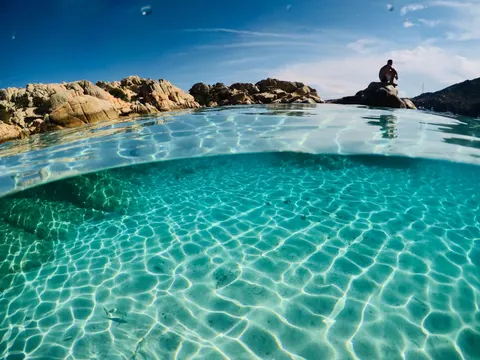 맑은 라군 4K 배경화면 · ocean · 3840×2880