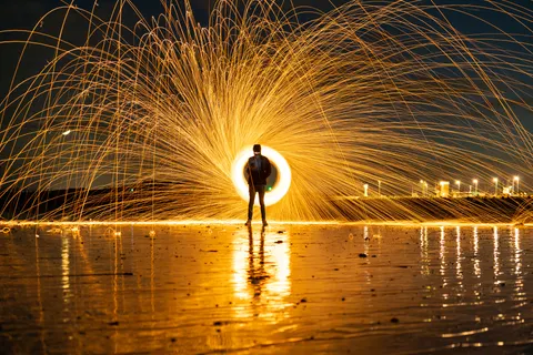 Light Painting 4K Wallpaper · abstract · 3840×2561