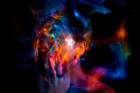 Hình nền Vẽ bằng ánh sáng 4K · abstract · 3840×2560
