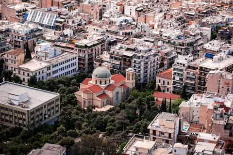 والپیپر سانتورینی با کیفیت 4K · architecture · 3840×2560