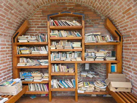 Grand Library 4K Wallpaper · architecture · 3840×2880