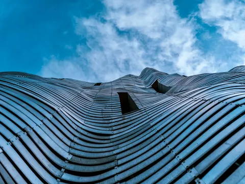 Futuristic Facade 4K Wallpaper · architecture · 3840×2878