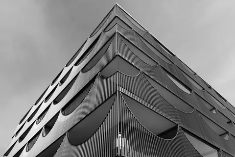 Futuristic Facade 4K Wallpaper · architecture · 3840×2560