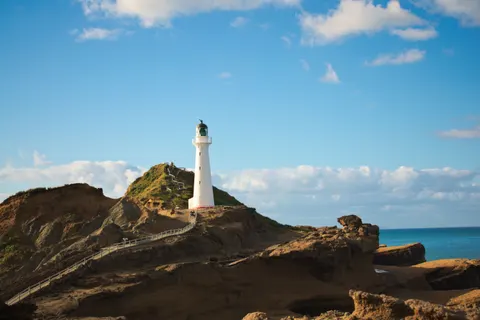 Cliff Lighthouse 4K Wallpaper · architecture · 3840×2562