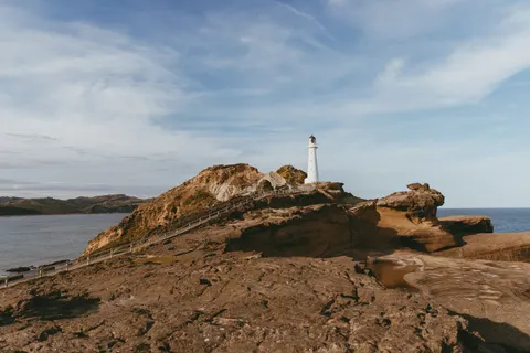 Cliff Lighthouse 4K Wallpaper · architecture · 3840×2560
