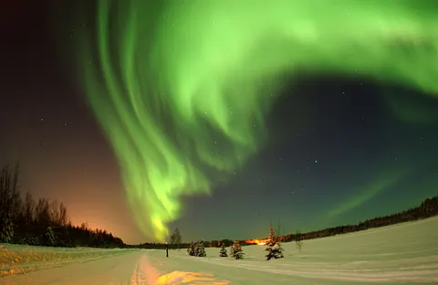 Papel de parede Aurora boreal 4K · nature · 3840×2502