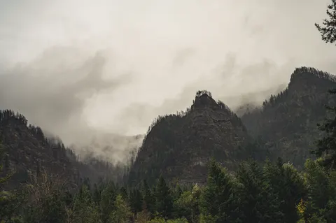 Dark Mountains 4K Wallpaper · dark · 3840×2555