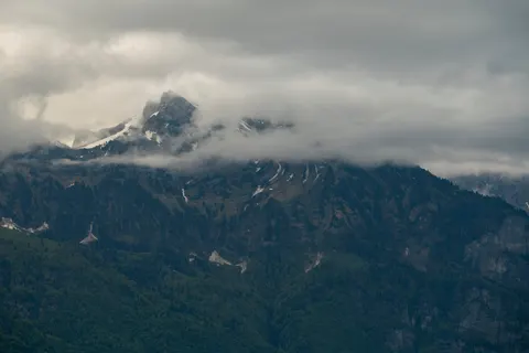 Dark Mountains 4K Wallpaper · dark · 3840×2561