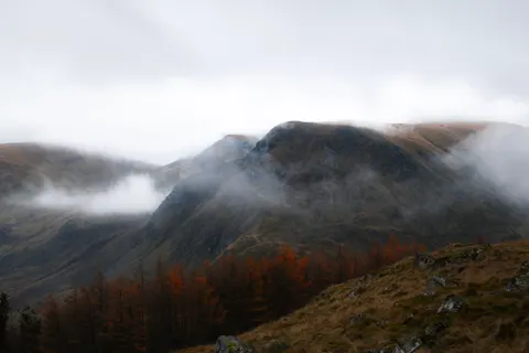 Dark Mountains 4K Wallpaper · dark · 3840×2560