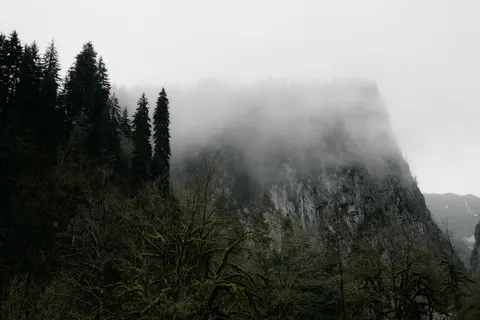 Dark Mountains 4K Wallpaper · dark · 3840×2563