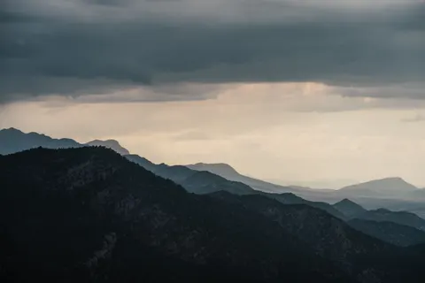 Dark Mountains 4K Wallpaper · dark · 3840×2561