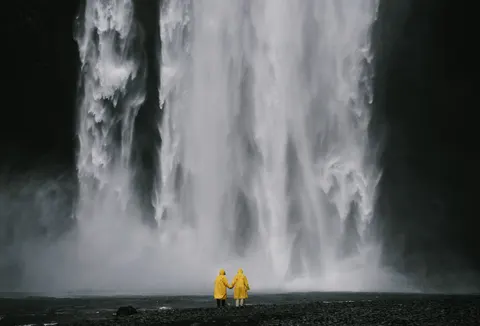 Iceland Falls 4K Wallpaper · waterfall · 3840×2605