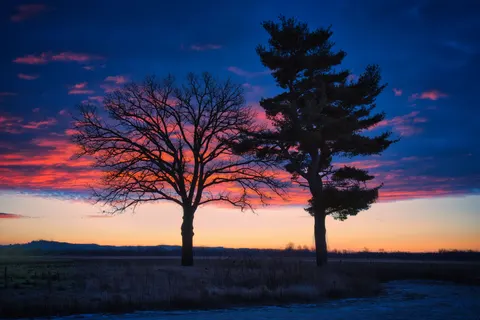 Sunset Silhouette 4K Wallpaper · sunset · 3840×2560