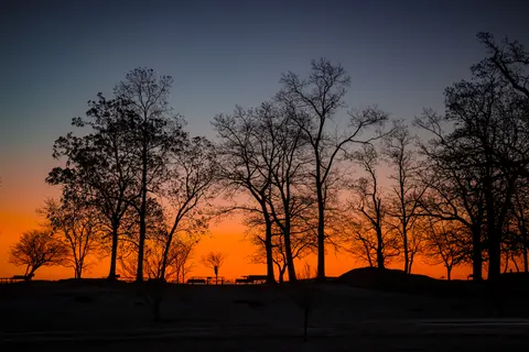Sunset Silhouette 4K Wallpaper · sunset · 3840×2561
