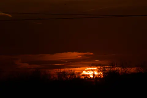 Sunset Silhouette 4K Wallpaper · sunset · 3840×2560