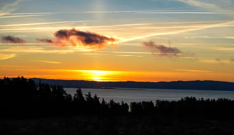 Sunset Silhouette 4K Wallpaper · sunset · 3840×2220
