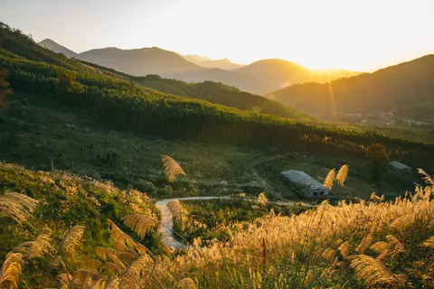 Sunset Mountains 4K Wallpaper · sunset · 3840×2560