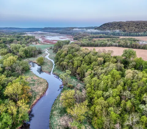 Aerial River 4K Wallpaper · aerial · 3840×3374