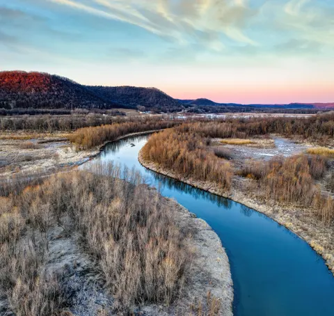 Aerial River 4K Wallpaper · aerial · 3840×3634